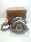 115a Porter Cable Vintage Circular Saw Model With Wood Carry Case