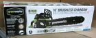 20152 Greenworks New Lithium Ion Brushless Cordless Chainsaw
