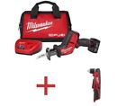 2520-21xc-2415-20 Milwaukee M12 Fuel 12 Volt Hackzall Saw Kit Free 3 8 In Right Angle Drill 4452423188340
