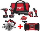 2696-24-2630-20-2890-20 Milwaukee Cordless Combo Tool Kit With Free 0895101017695