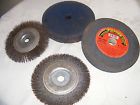 60-grit " "--3 72400 Wheel Bench Vitrified Grinding Arbor 6 4 1 Forney