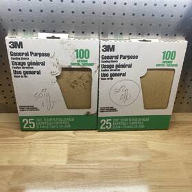 100-grit 3m 99404na Pro-pak Aluminum Oxide 9 In X 11 50 Sheets