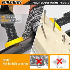 Otbld-50pcs-ti-hcs 50pcs 50 Titanium Oscillating Tool Blades Curved Saw For Metal Wood Plastic