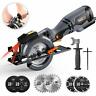 744110566239 Tacklife Circular Saw With Metal Handle Blades Laser