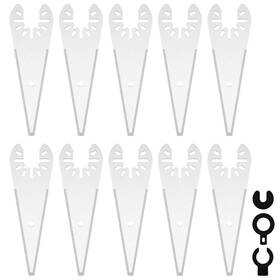 20lb007r36bu38mi90021 Abizarch 10pcs Oscillating Tool Scraper Universal Fit Multitool Blade Stainle