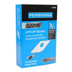 61-0802 Accutec Personna Lvt Flooring Replacement Blades - 100-pack High Carbon Steel For M
