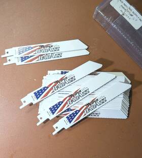 Ace 082901067252 Reciprocating Saw Blades 6 Inch Bi-metal 18 Tpi Thin Metal 5 Pack Nip
