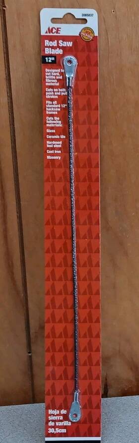 105069 Ace Rod Saw Blade 12 In Tungsten Carbide Cuts Glass Ceramic Tile