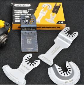 Dt4004 Acroma Diamond Edge Carbide Tooth Multitool Blades Grout Removal Cut Plunge Univ