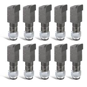 25051402 Aepiraza 10 Pack 2-1/2 Inch Lx3/4 W Stump Grinder Teeth With 5/8 Nuts Carbide Tipped Compa