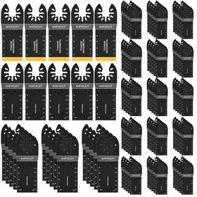 S34-t Aificut 100pcs Oscillating Saw Blades Universal Wood Multitool Quick Release O