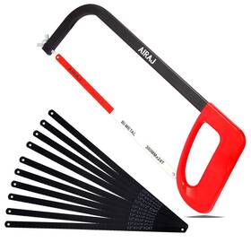 Hf-1074 Airaj 12 In High-tension Hacksaw With 24 Tpi Bi-metal Blade And 10 Spare Hack