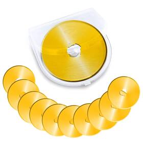 Aitrai 414791485946 Titanium Rotary Cutter Blades 45mm 10 Pack Spare Replacement Blades... Fast Ship