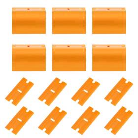 Amy-25-09 Aleric 200pieces Plastic Razor Blades Double Edged Blade For Scraper