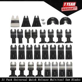 Tur1420i All-carb 31 Pack Universal Quick Release Multitool Saw Blades Oscillating Tool For Wood
