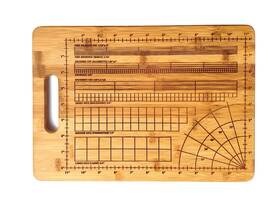 Alpha Awards 601133245551 The Precision Cutting Board For Perfectionist Chef 9.75 X 13.75 Inch Bam