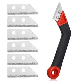 5286swen5192 Alrhso Grout Removal Tool With 5 Pcs Replacement Blades Hand Scraping Rake For