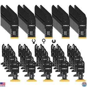 B0cnrgkf7n Amzbsaw 110pcs Oscillating Saw Blades Set For Wood Metal Plastic - Multi Tool Kit