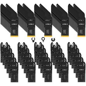Dtjp0026-us Amzbsaw 100 Pcs Oscillating Tool Blades Titanium And High Carbon Steel Saw Fo