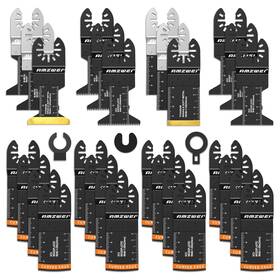 Amzwei 313107362378 30 Pcs Titanium Oscillating Saw Blades For Wood And Metal - Universal Fit