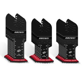 Jp016-us Amzwei 16pcs Japanese Teeth Oscillating Tool Blade Crv Extra Long Multi