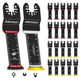 Jp018-uk-20240718-250518 Amzwei 20 Pcs Extra Long Titanium Oscillating Tool Blades And Japanese Teeth Curved E