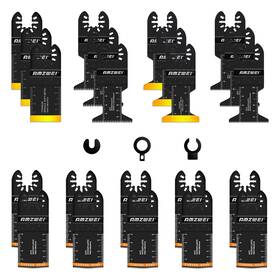 Jp024-us-2 Amzwei 22pcs Oscillating Tool Blades Metal Wood 5 Types Quick Release S