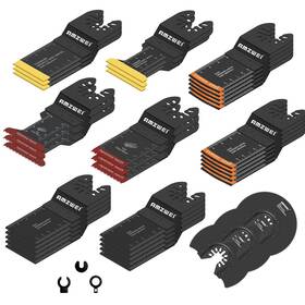 Jp025-us-20240718 Amzwei 35pcs Multitool Blades 7 Types Titanium And Hcs Oscillating Tool For Wo