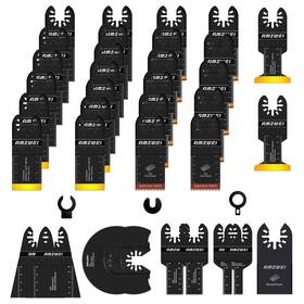 Jp026 Amzwei 35pcs Oscillating Saw Blades 10 Types Premium Multitool For Wood/meta