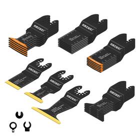 Jp028-us-20250318 Amzwei 23pcs Oscillating Tool Blades Metal Wood Cutting Professional Curved Edge Os