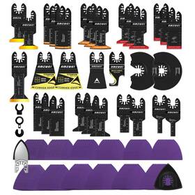 Jp038 Amzwei 153pcs Multitool Blades Oscillating Tool Accessories With Sandpaper Hook Kni