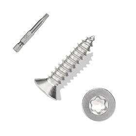 Ptmhs-520 Anchorease Torx/star Drive Flat Head Self Tapping Screws M5 20mm 100 Pcs 18-8 304