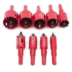 M42-rd-9 Ankoow Fba M42 Hss Hole Saw Set 9pcs 16-38mm Heavy Duty Tooth Cutting O
