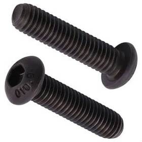 Aoe-am15101-100 Aoesin M3-0.5 X 6mm 100 Pcs Button Head Socket Cap Screws Black Oxide Finish 10
