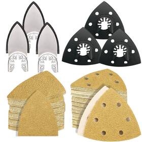 Abc127 Aozzy 126pcs Replacement For Dewalt Oscillating Tool Detail Sanding Pads - Multi To