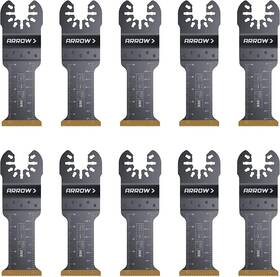 Osc201-10 Arrow Fastener 079055201113 Titanium Coated Bi-metal Oscillating Tool Blades For Metal N