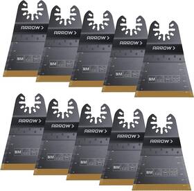 Osc206-10 Arrow Fastener 079055206101 Titanium Coated Oscillating Tool Saw Blades For Woodworking