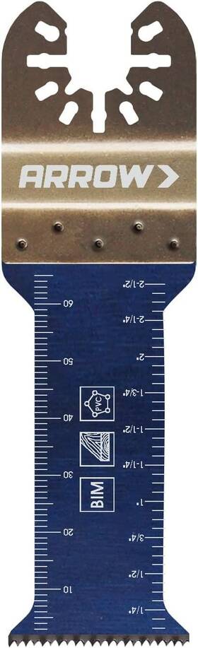 Osc101-1 Arrow Fastener Bi-metal Extended Plunge Oscillating Tool Blade For Wood With