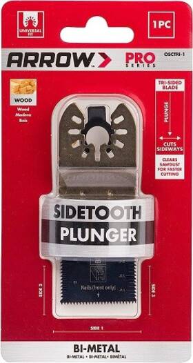 Pruk-tm-drac-47010211 Arrow Fastener Osctri-1 Side Tooth Plunge Blade - 1pk