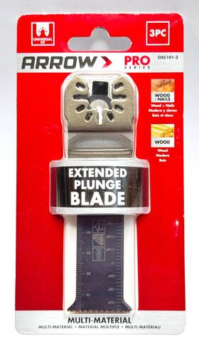 Osc101-3 Arrow Pro Series New Multi-material Oscillating Blade 3pc 1pk - Free Ship