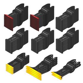 Ob-004 Artwowcut 120pcs Oscillating Tool Blades Tiatnium Multitool For Wood/metal/plast