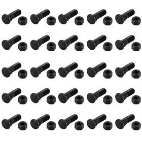 Ashkiz 445020991953 25pcs 5/8 Cutting Edge Bolts Bucket Bolt Grader Blade Inch