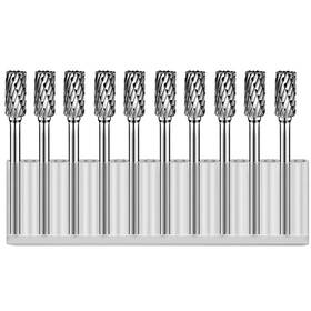 Atourer 605826423981 Tungsten Carbide Burr Rotary File Rasp Cutting Burrs 1/8 Shank 1/4 Head Metal