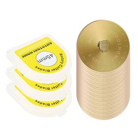 Zh0643001 Autotoolhome Titanium Coated 45mm Rotary Cutter Blades 50 Pack Replacement Rotar... Fast Ship