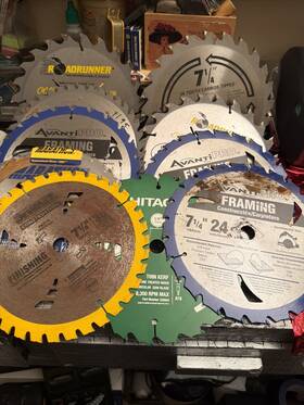 08403 Avanti Dewalt 7-1/4 Inch Framing Construction Circular Saw Blade Lot 10