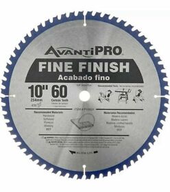 P1060x Avanti Pro 10 In. X 60-teeth Fine Finish Saw Blade New Without Box Free Ship
