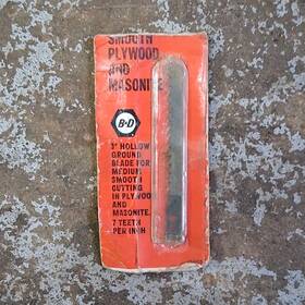124105 B&d 3 Inch Jigsaw Blade For Plywood Masonite 7 Tpi Hollow Ground Saw