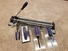 B40-016 Kobalt Manual Heavy Duty Tile Cutter Plus Nipper Grout Float