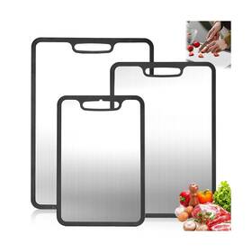 Cb-lms001 Banquiura Titanium Cutting Board Set Of 3 Metal Boards For Kitchen St... Fast Ship