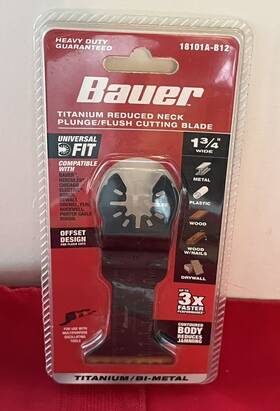 18101a-b12 Bauer New Titanium Reduced Neck Plunge Flush Cutting Blade Universal
